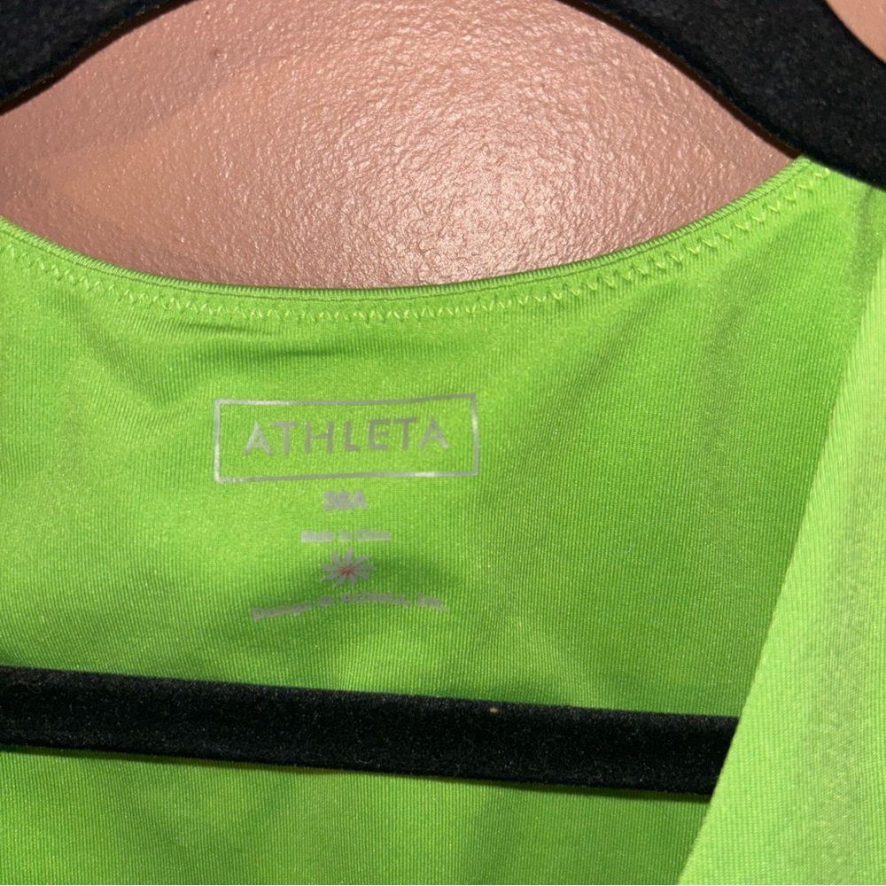 ATHLETA Lime Green Padded Tankini 36A - Picture 7 of 7